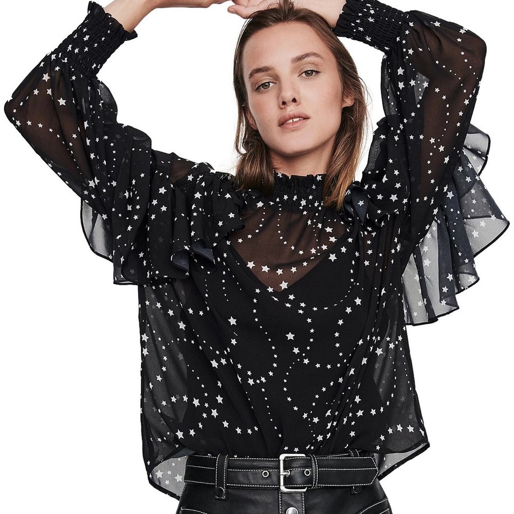 MAJE LETRO star TOP